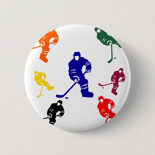 MACARON ROND 5 CM HOCKEY (Devant)