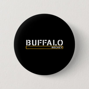 Macaron Rond 5 Cm Hockey sur bison _ Hors de l'entraînement de la gl