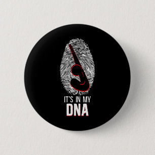 Macaron Rond 5 Cm Hockey Sur Gazon Empreinte Digitale C'est Dans Mon