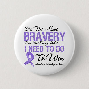 Macaron Rond 5 Cm Hodgkins Lymphoma Cancer Bataille