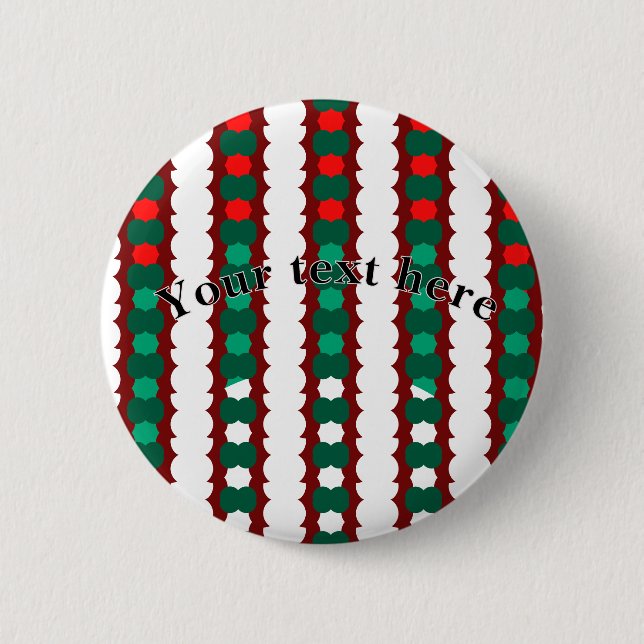 Macaron Rond 5 Cm Holiday Postcard (Devant)