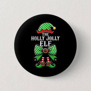 Macaron Rond 5 Cm Holly Xmas Jolly Elf Coquette Bow