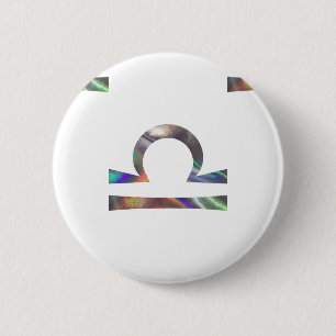 Macaron Rond 5 Cm hologramme Libra