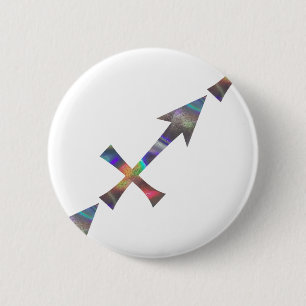 Macaron Rond 5 Cm hologramme Sagittarius