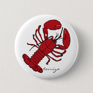 Macaron Rond 5 Cm Homard rouge Thunder_Cove du Maine