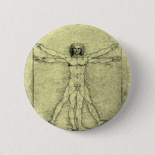 Macaron Rond 5 Cm Homme de Vitruvian