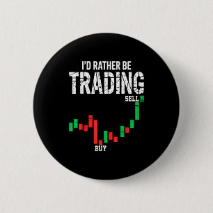 Macaron Rond 5 Cm Hommes Femmes Cool Bourse Trader Jour de négociati