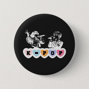 Macaron Rond 5 Cm Hommes Femmes Idols Chantant KPop Hearts Musique D