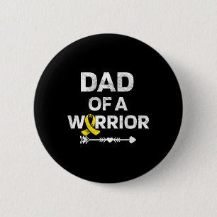 Macaron Rond 5 Cm Hommes Papa D'Un Guerrier DIPG Sensibilisation L'E