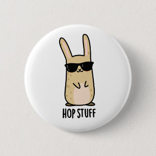 Macaron Rond 5 Cm Hop Stuff Funny Lapin Lapin Pun