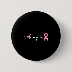 Macaron Rond 5 Cm Hope Butterfly Breast Cancer Sensibilisation Ruban