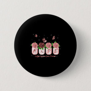 Macaron Rond 5 Cm Hope Hydrangea Flower Butterfly Multiple Myeloma C