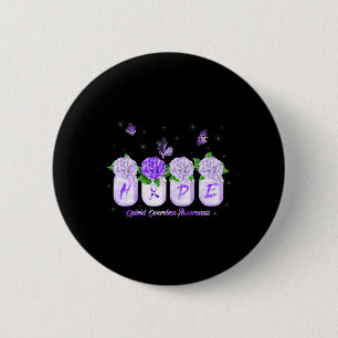 Macaron Rond 5 Cm Hope Hydrangea Flower Butterfly Opioid Overdose Aw