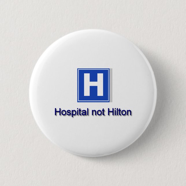 Macaron Rond 5 Cm Hôpital (Devant)