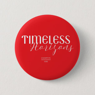Macaron Rond 5 Cm Horizons Intemporels Singapour 1965 Bouton