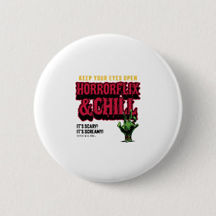 Macaron Rond 5 Cm Horrorflix Et Chaleur