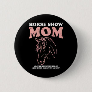 Macaron Rond 5 Cm Horse Show Maman Amusante Équitation équitation éq