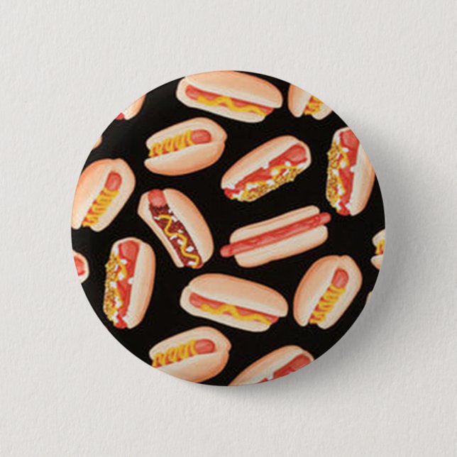 Macaron Rond 5 Cm Hot-dogs (Devant)