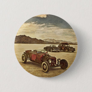 Macaron Rond 5 Cm Hot rod chez Bonneville