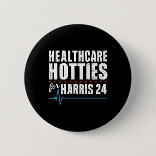 Macaron Rond 5 Cm Hôtels De Santé Pour Kamala Harris 24 Premium