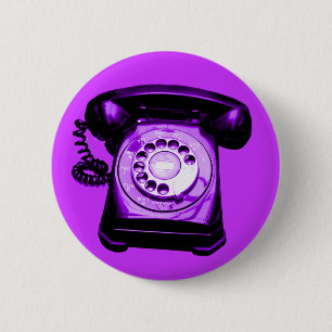 Macaron Rond 5 Cm Hotline Purple