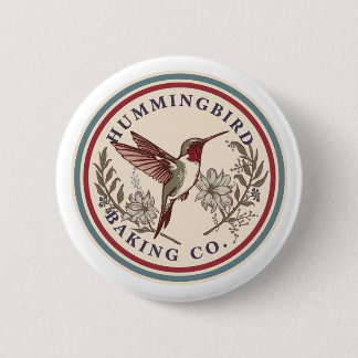 Macaron Rond 5 Cm Hummingbird Baking Co. Button