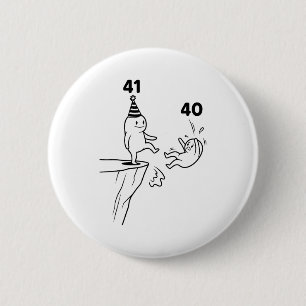 Macaron Rond 5 Cm Humour Anniversaire Enfants 41 Ans 41e Fête Né 19