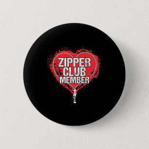 Macaron Rond 5 Cm Humour de chirurgie cardiaque Funny Zipper Club Me