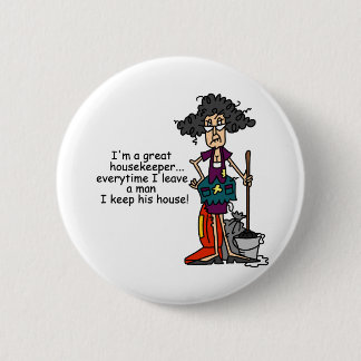 Macaron Rond 5 Cm Humour de femme de charge