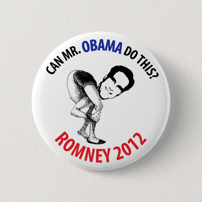 Macaron Rond 5 Cm Humour de Romney 2012 (Devant)
