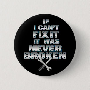 Macaron Rond 5 Cm Humour d'outils de bricoleur