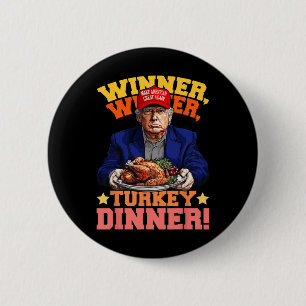 Macaron Rond 5 Cm Humour Drôle Trump Gagnant Dîner Dîner Turquie