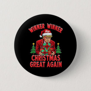 Macaron Rond 5 Cm Humour Drôle Trump gagnant Noël Grand Ag