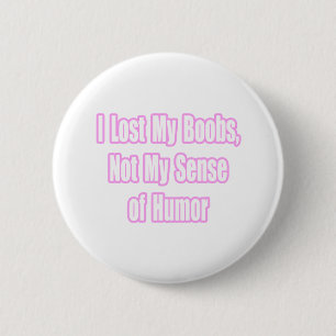 Macaron Rond 5 Cm Humour du cancer du sein