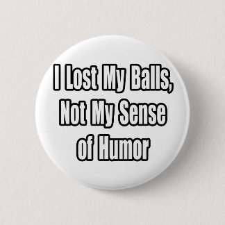 Macaron Rond 5 Cm Humour du cancer testiculaire