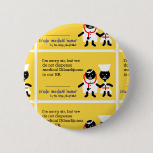 Macaron Rond 5 Cm Humour Médicale