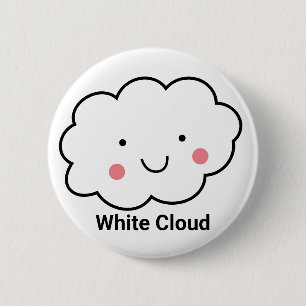 Macaron Rond 5 Cm Humour White Cloud EMS 911