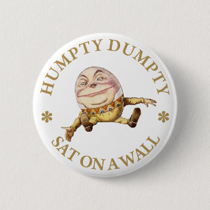 MACARON ROND 5 CM HUMPTY DUMPING ASSIS SUR UN MUR