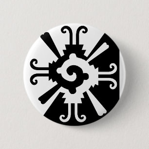 Macaron Rond 5 Cm Hunab Ku-Black and White