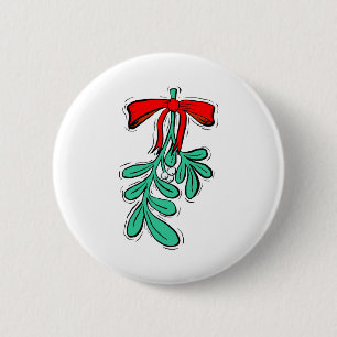 Macaron Rond 5 Cm Hung Mistletoe