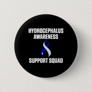 Macaron Rond 5 Cm Hydrocéphalie Survivant Soutien Guerrier de sensib