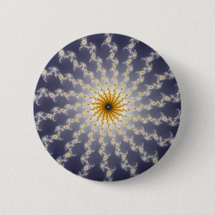 Macaron Rond 5 Cm Hyperespace - Bouton Fractal