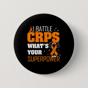 Macaron Rond 5 Cm I Battle Crps Rsd Sensibilisation Orange Ribbon Wa