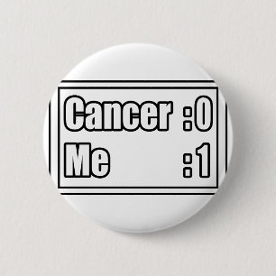 Macaron Rond 5 Cm I Beat Cancer (Tableau De Bord)