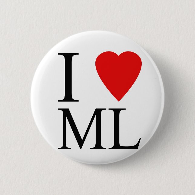 Macaron Rond 5 Cm I bouton de clair de lune de Luv (Devant)