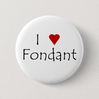 Macaron Rond 5 Cm I bouton de fondant de coeur