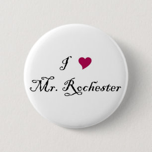 Macaron Rond 5 Cm I bouton de M. Rochester de coeur