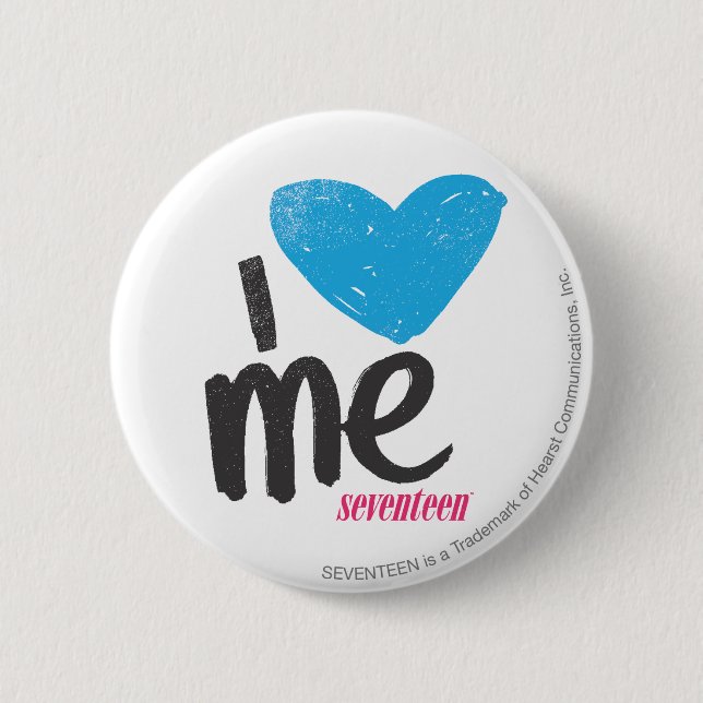 Macaron Rond 5 Cm I coeur j'Aqua (Devant)