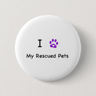 Macaron Rond 5 Cm I coeur mes animaux familiers secourus