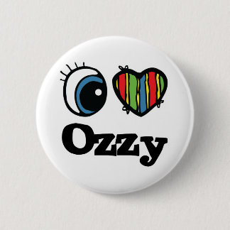 Macaron Rond 5 Cm I Heart (Amour) Ozzy